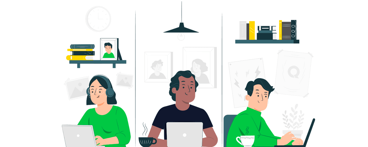 teletravail-bureau-qris télétravail et bureau à distance